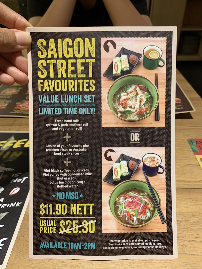 Menu page for NamNam Wheelock Place