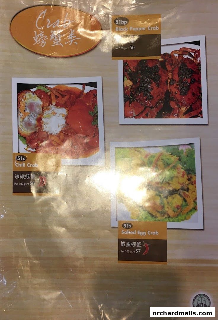 Menu page for Nana Thai restaurant