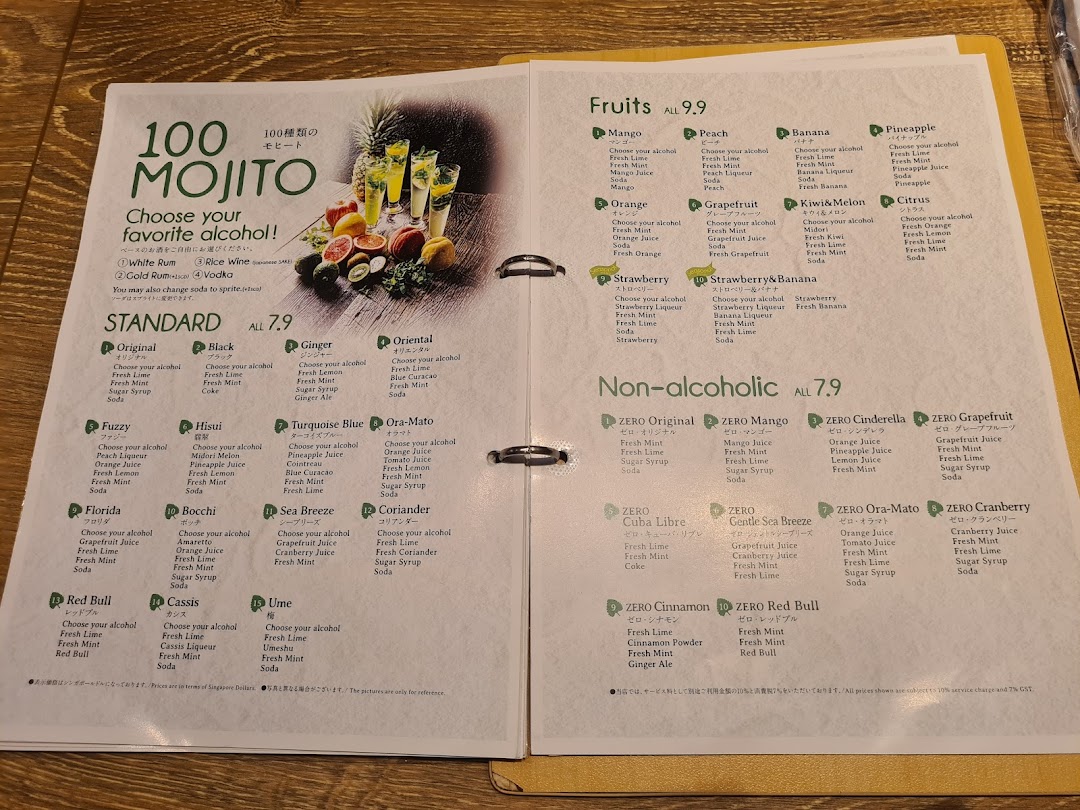 Menu page for Niku Kappo