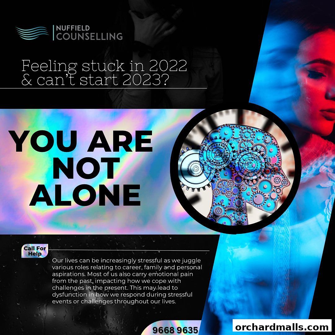 Advertisement for Nuffield Counselling offering support for life's challenges.