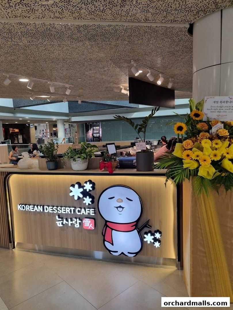Nunsaram Korean Dessert Cafe Plaza Singapura 눈사람 at Orchard Road