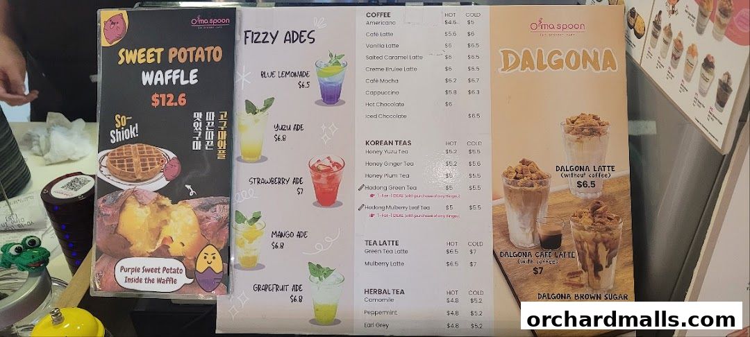 Oma Spoon Korean Dessert Cafe  Authentic Bingsu  Waffles 313Somerset