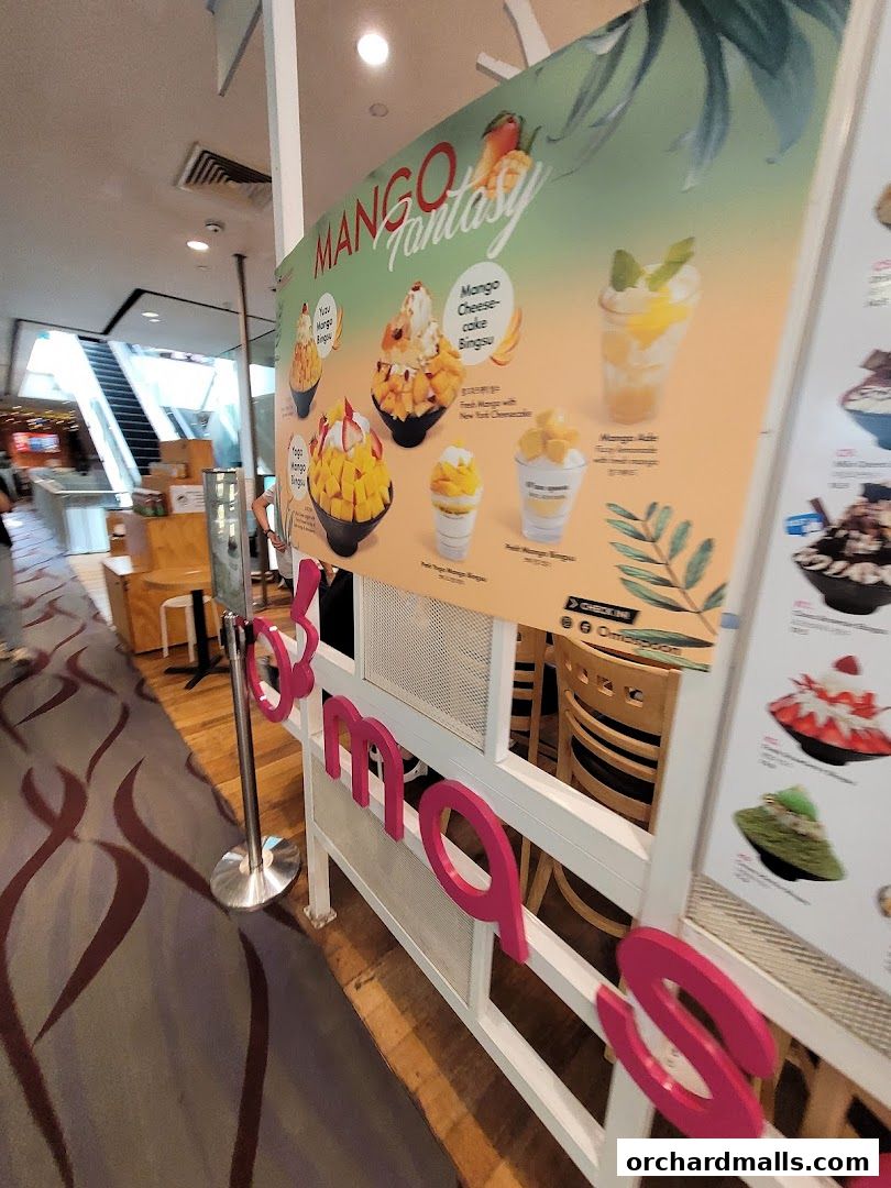 Menu page for Oma Spoon Korean Dessert Cafe  Authentic Bingsu  Waffles 313Somerset