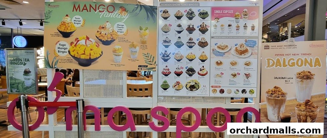 Oma Spoon Korean Dessert Cafe  Authentic Bingsu  Waffles 313Somerset