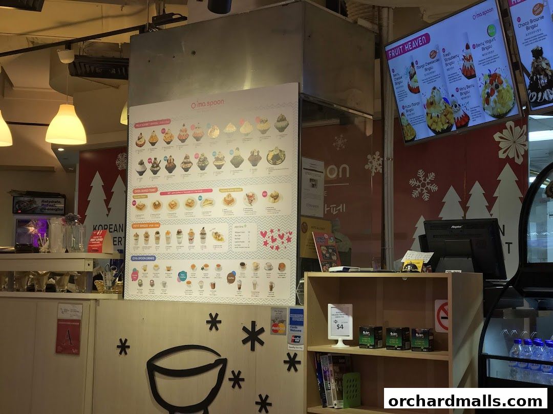 Oma Spoon Korean Dessert Cafe  Authentic Bingsu  Waffles 313Somerset