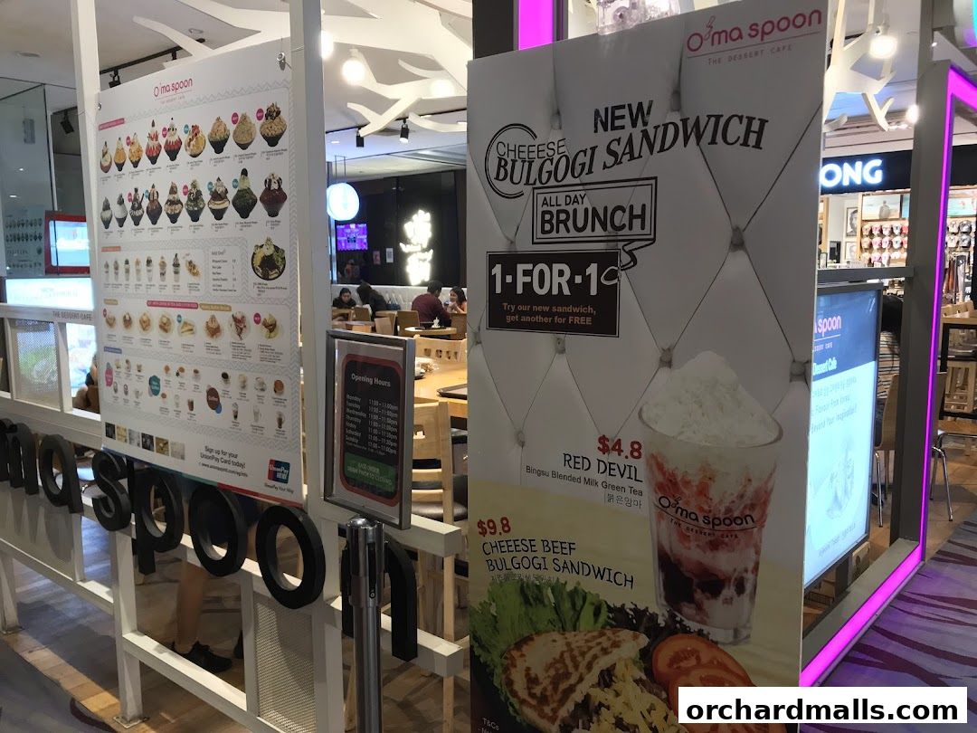 Oma Spoon Korean Dessert Cafe  Authentic Bingsu  Waffles 313Somerset