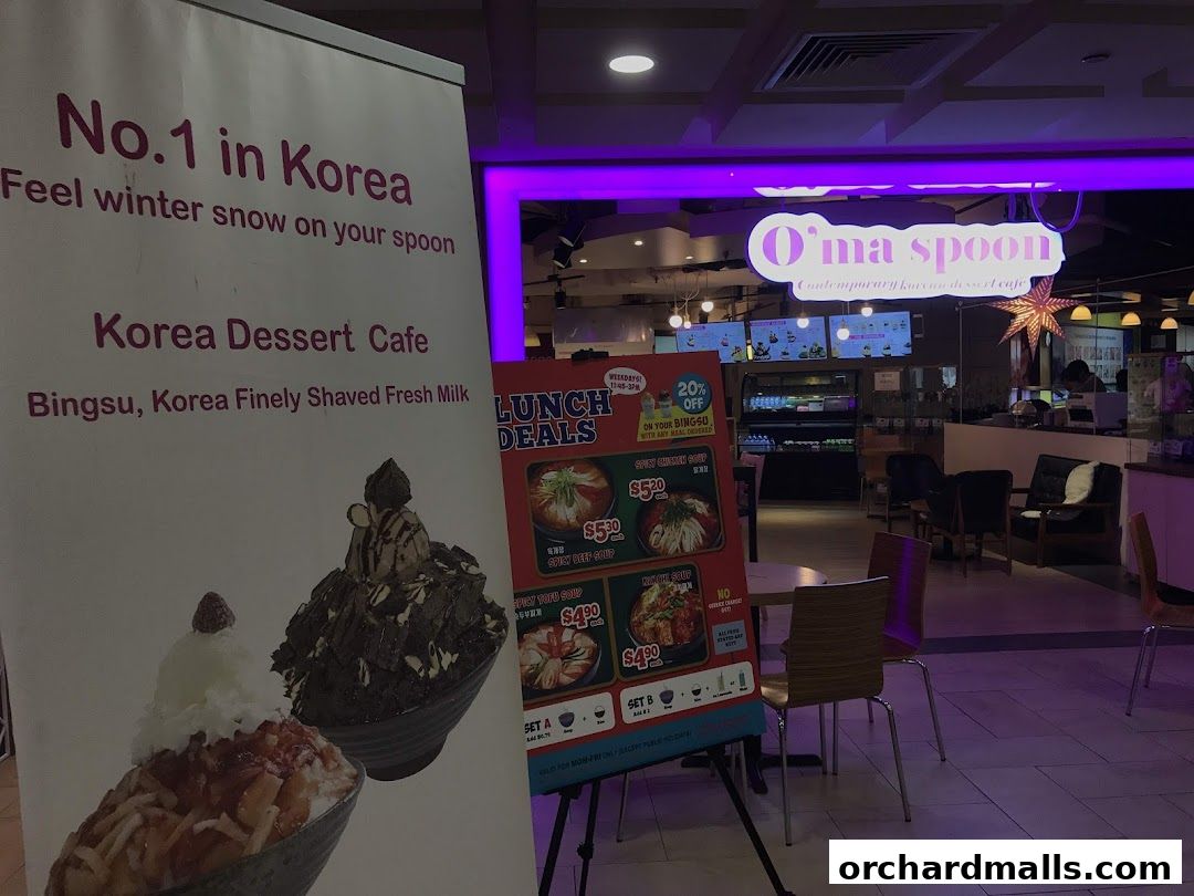 Oma Spoon Korean Dessert Cafe  Authentic Bingsu  Waffles 313Somerset