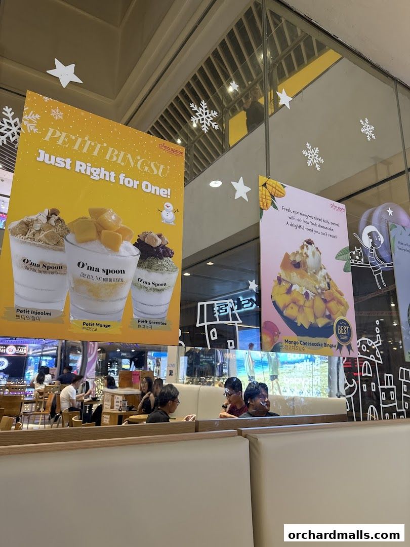 Oma Spoon Korean Dessert Cafe  Authentic Bingsu  Waffles 313Somerset