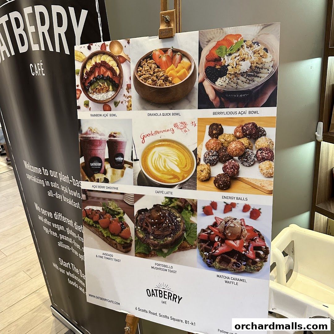Menu page for OATBERRY