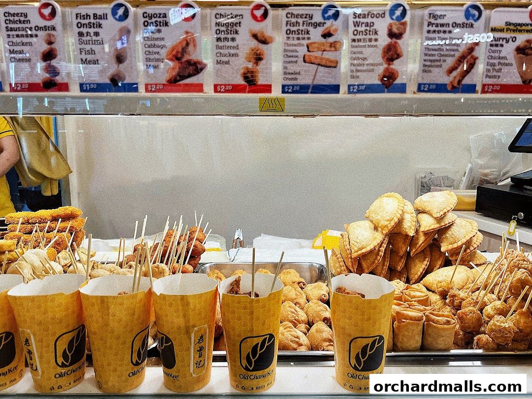 Menu page for Old Chang Kee