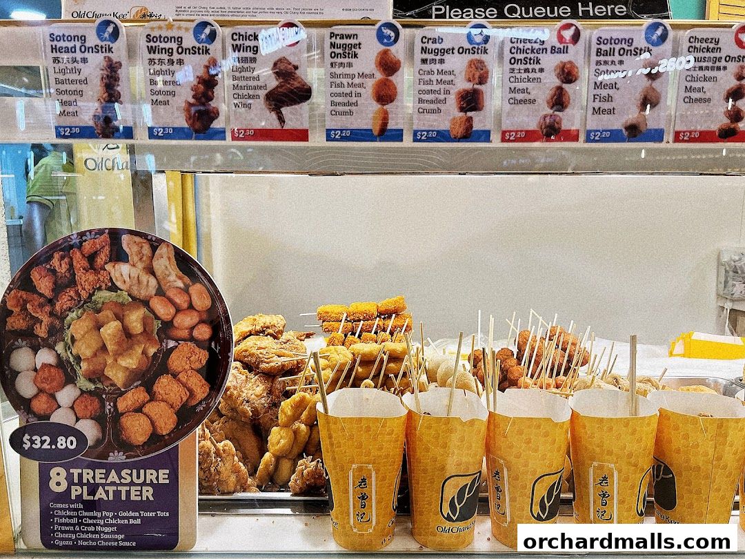 Menu page for Old Chang Kee