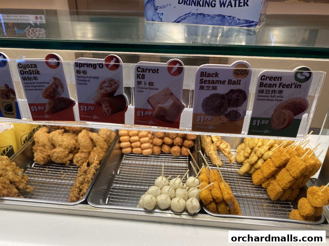 Menu page for Old Chang Kee