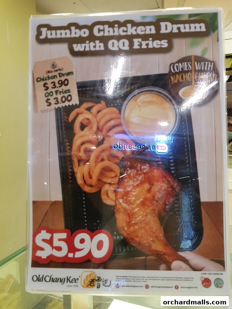 Menu page for Old Chang Kee