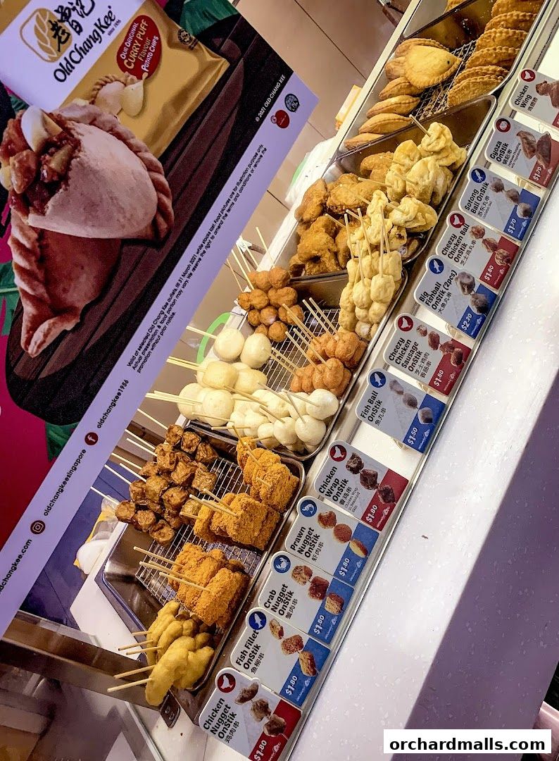 Menu page for Old Chang Kee