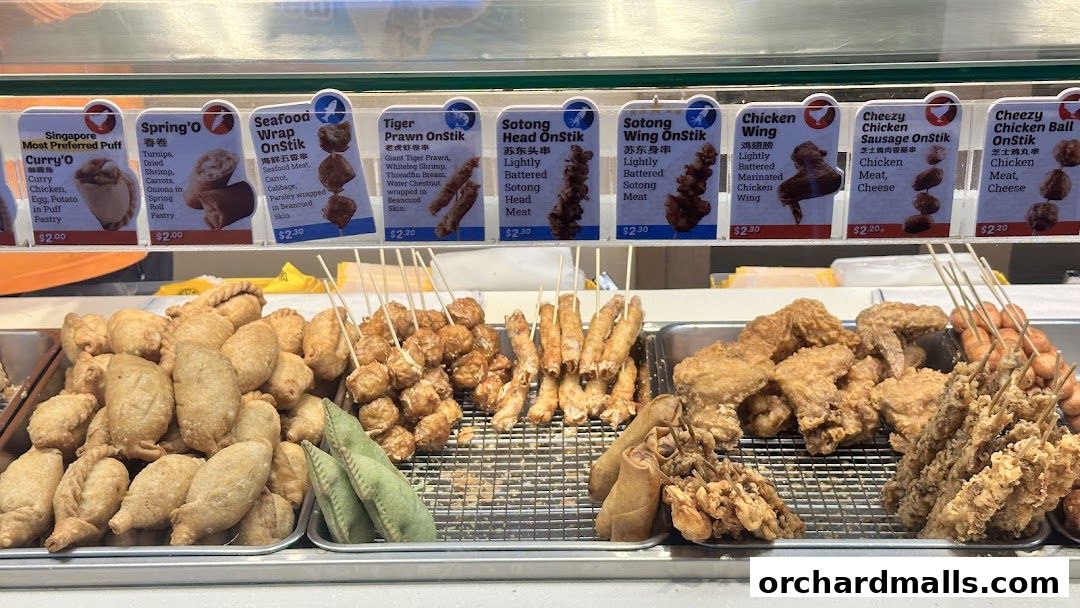 Menu page for Old Chang Kee