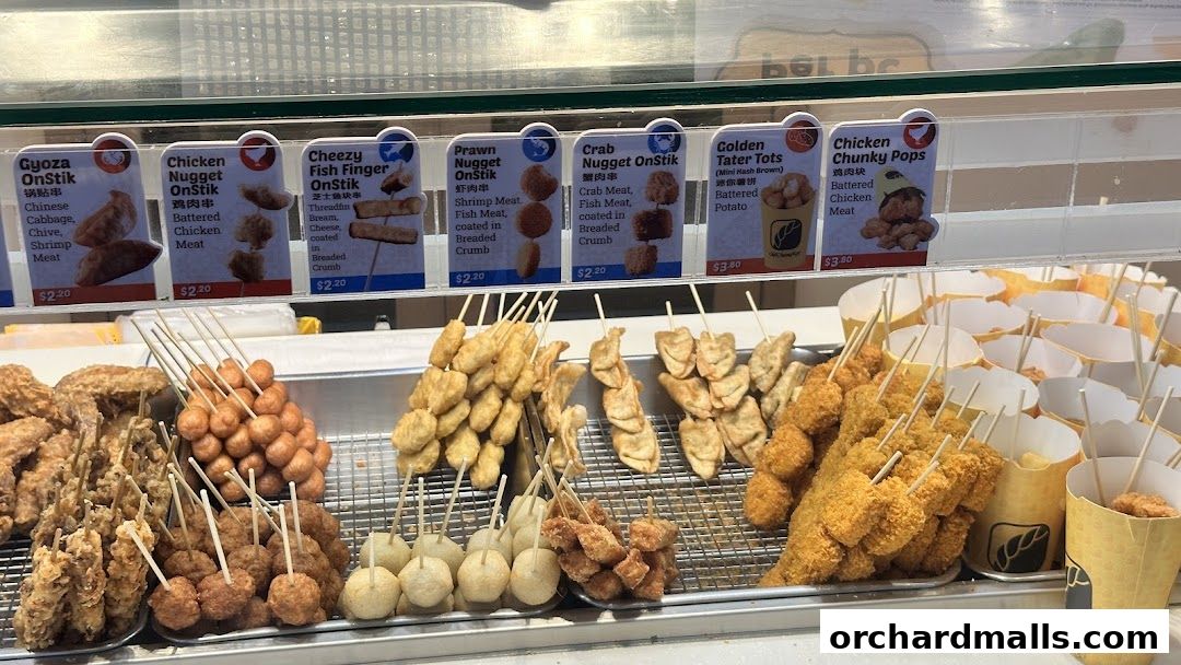 Menu page for Old Chang Kee