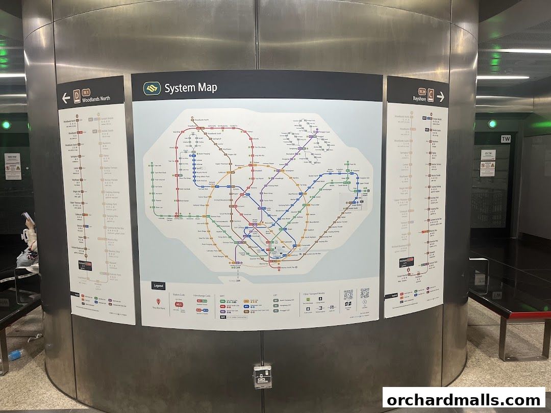 Orchard MRT Station NS22