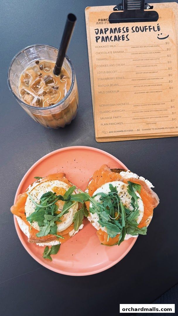 Menu page for Pancakes and Friends