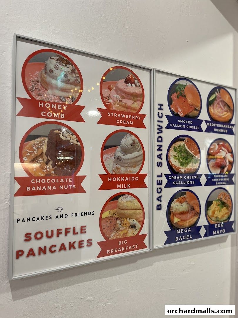 Menu page for Pancakes and Friends