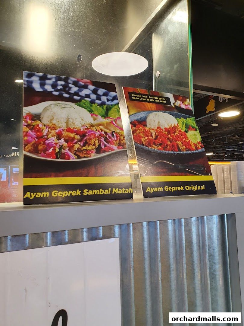 Menu page for Papa Ayam 313somerset