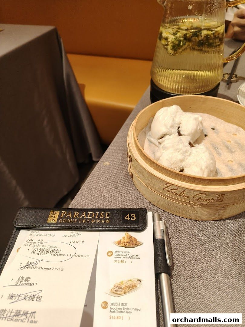 Menu page for Paradise Teochew at Scotts Square