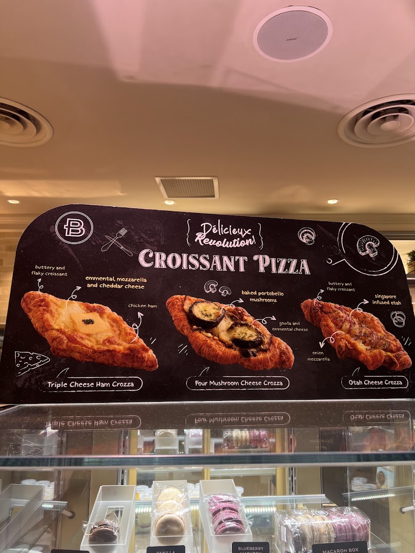 Menu page for Paris Baguette