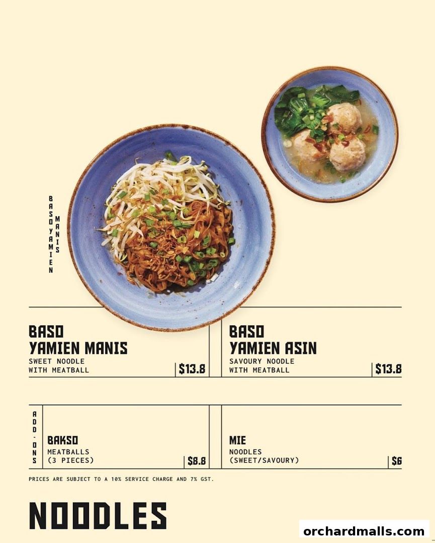 Menu page for Paris Van Java