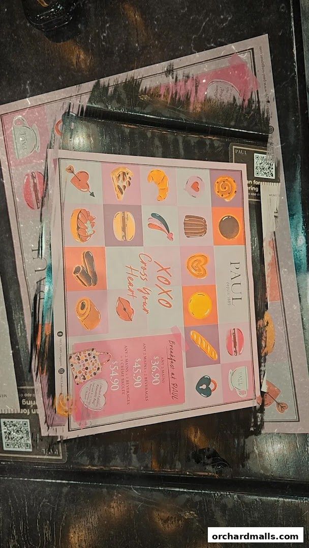 Menu page for PAUL Paragon