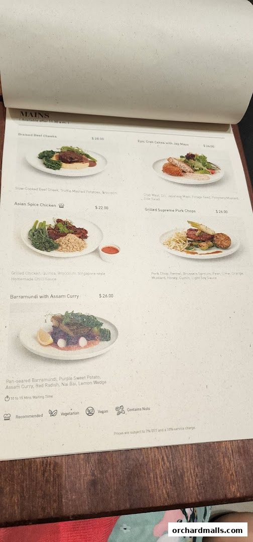 A menu from Pazzion Cafe featuring main courses with descriptions and prices.