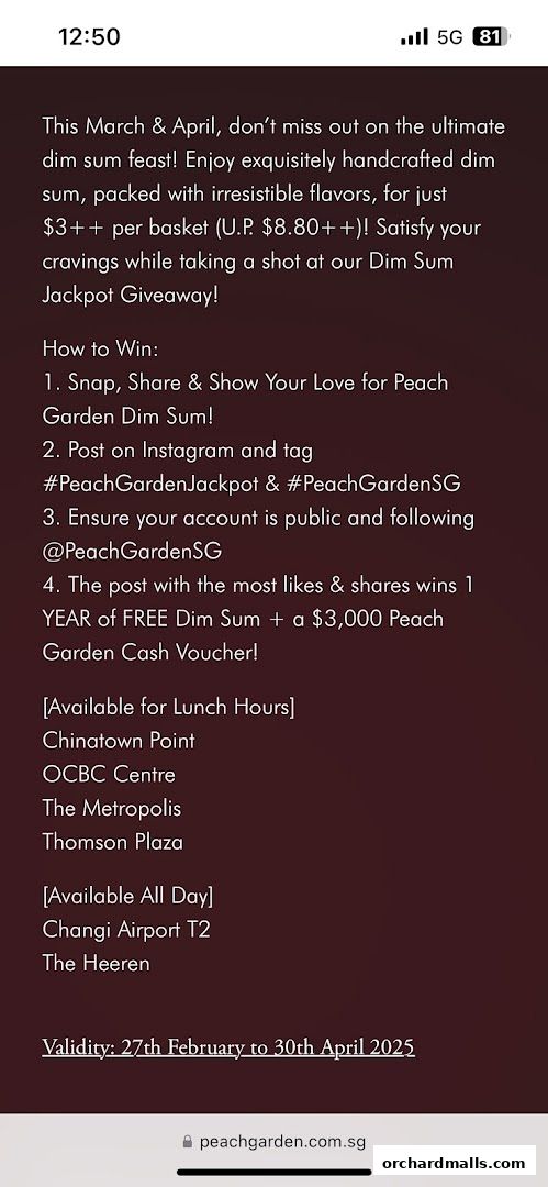 Peach Garden  The Heeren