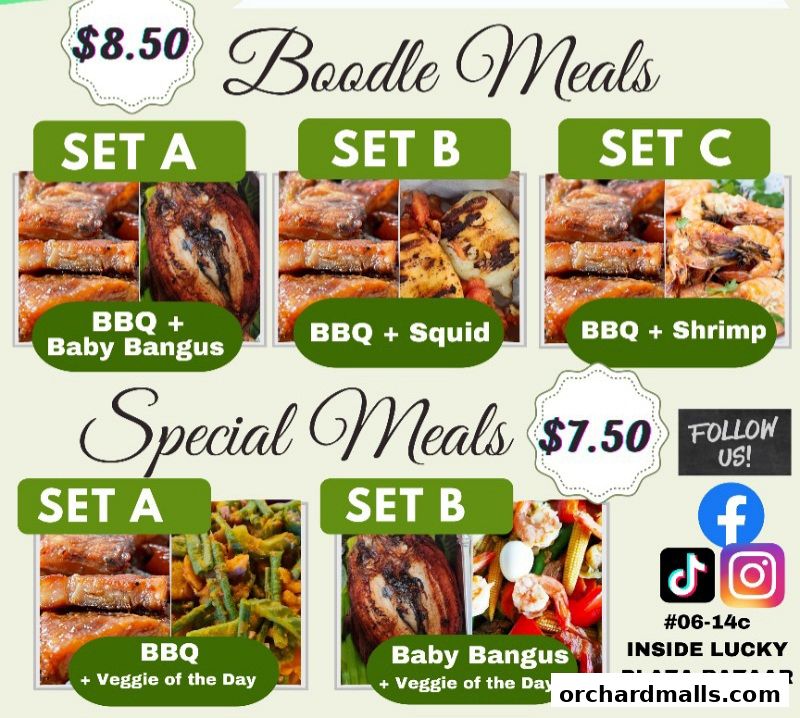 Menu page for Pinoy Ave Sg Lucky Plaza