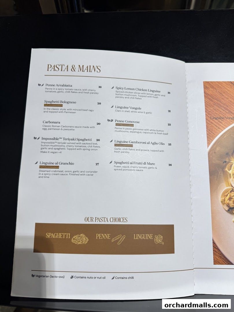 Menu page for Pizza Express  Scotts Square Orchard