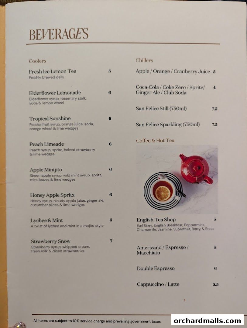 Menu page for Pizza Express  Scotts Square Orchard