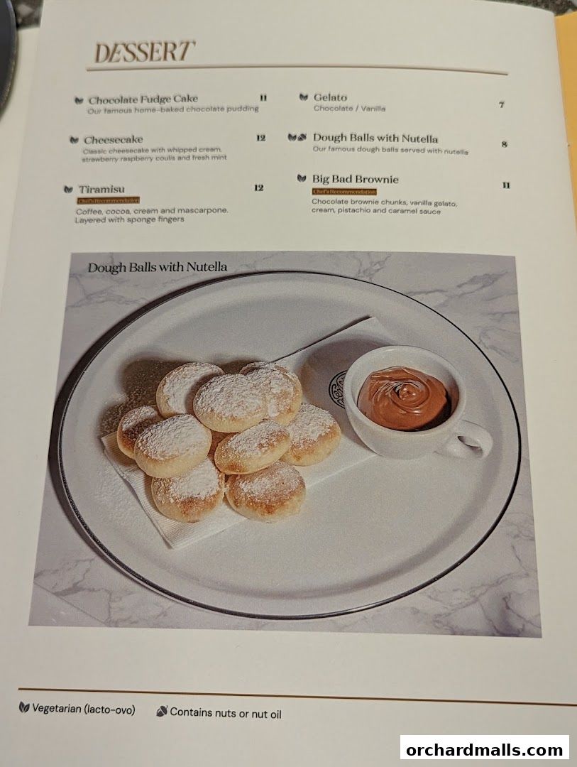 Menu page for Pizza Express  Scotts Square Orchard