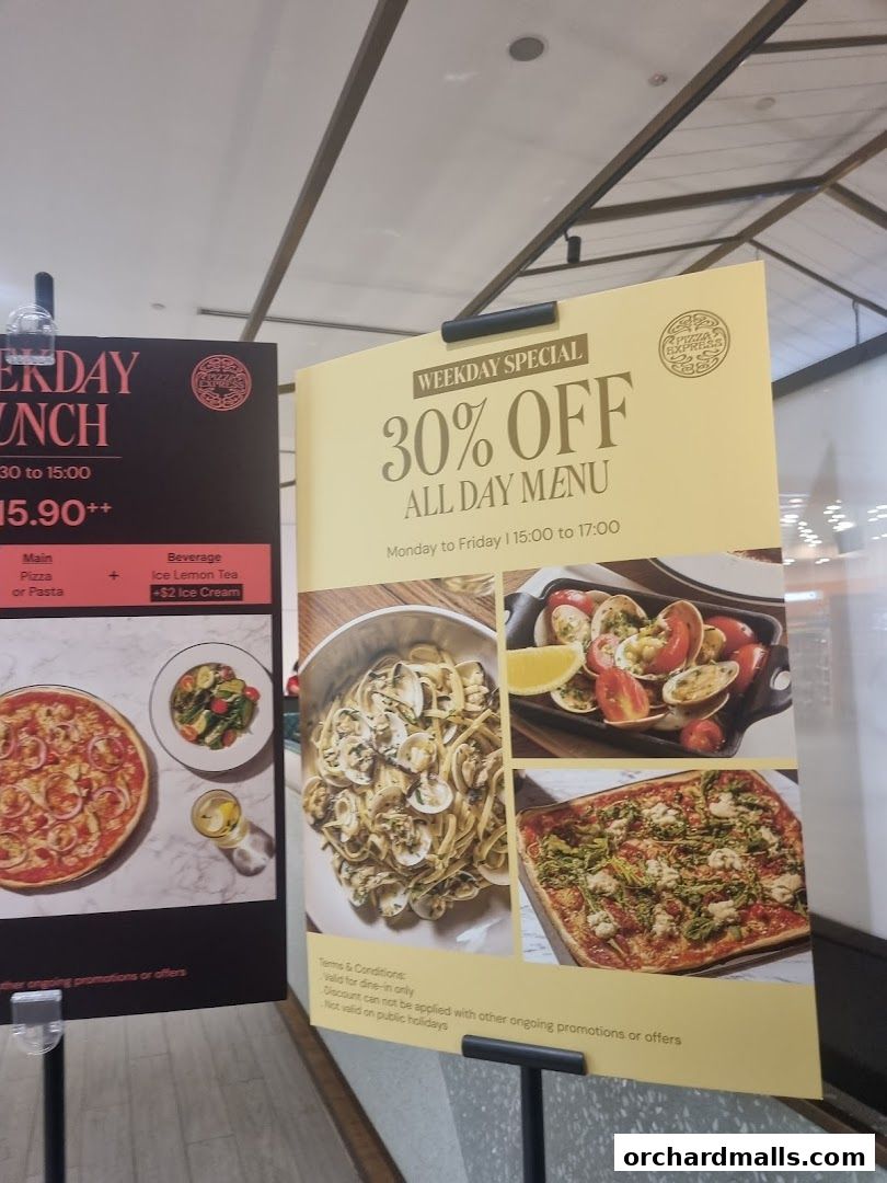Menu page for Pizza Express  Scotts Square Orchard