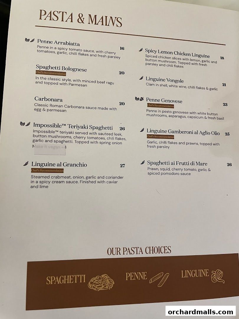 Menu page for Pizza Express  Scotts Square Orchard