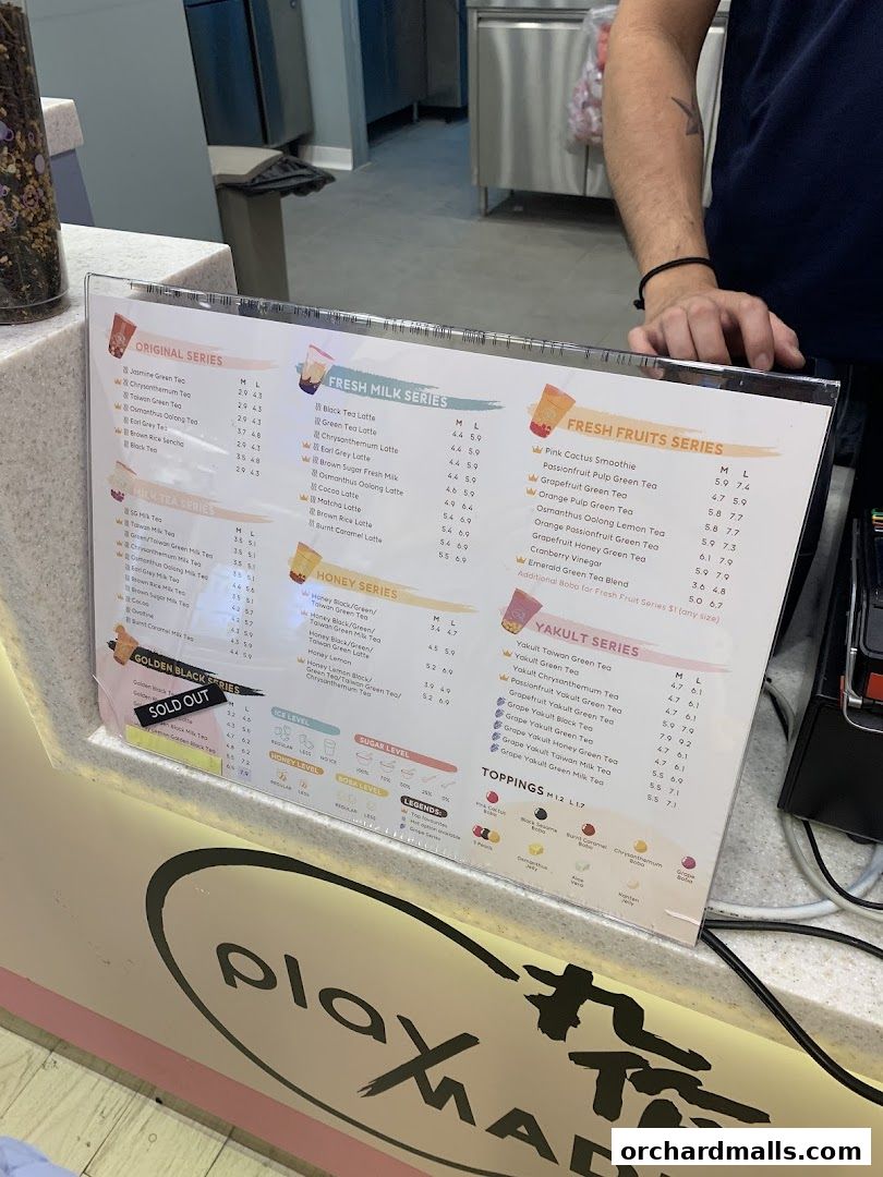 Menu page for Playmade  313