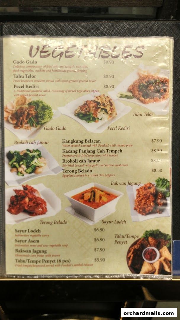 Menu page for Pondok Jawa Timur