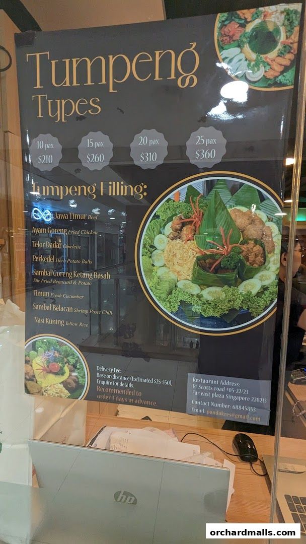 Menu page for Pondok Jawa Timur