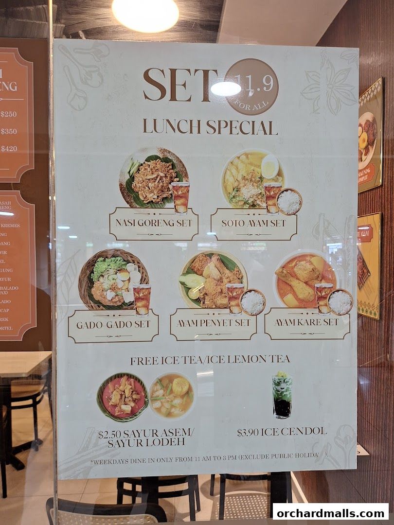 Menu page for Pondok Jawa Timur