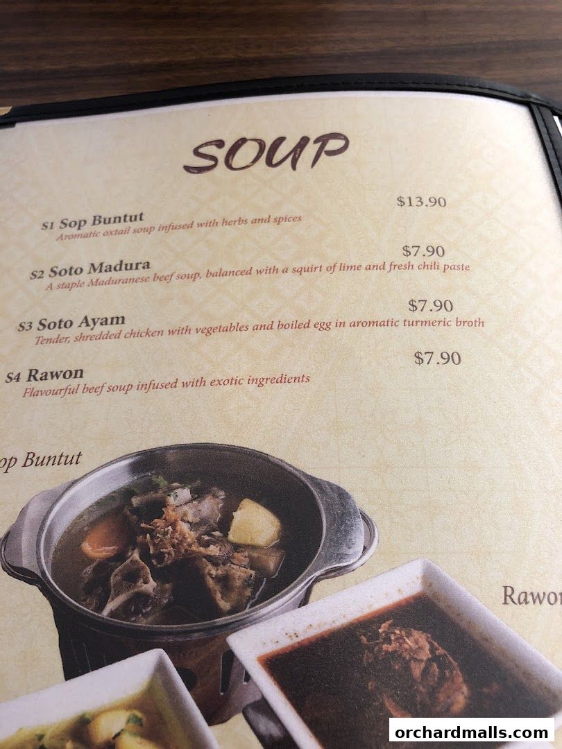 Menu page for Pondok Jawa Timur