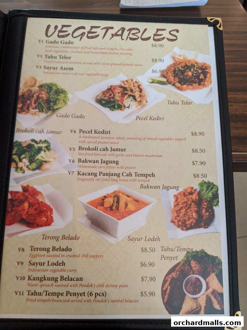 Menu page for Pondok Jawa Timur