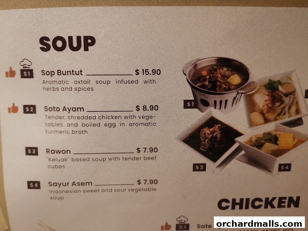 Menu page for Pondok Jawa Timur