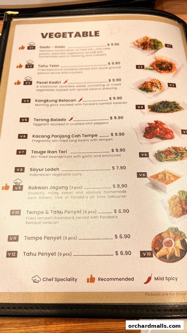 Menu page for Pondok Jawa Timur