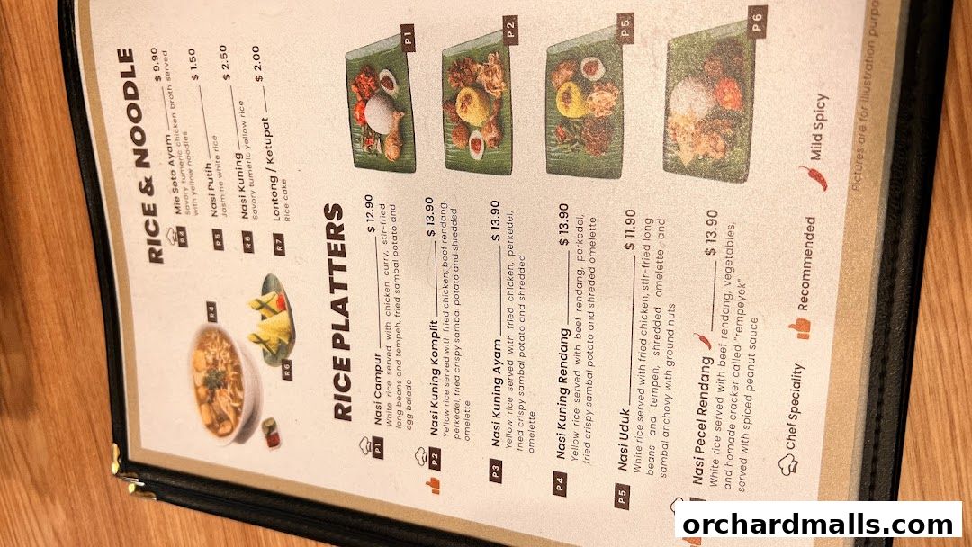 Menu page for Pondok Jawa Timur