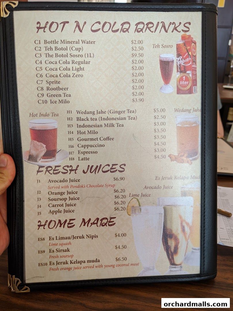 Menu page for Pondok Jawa Timur