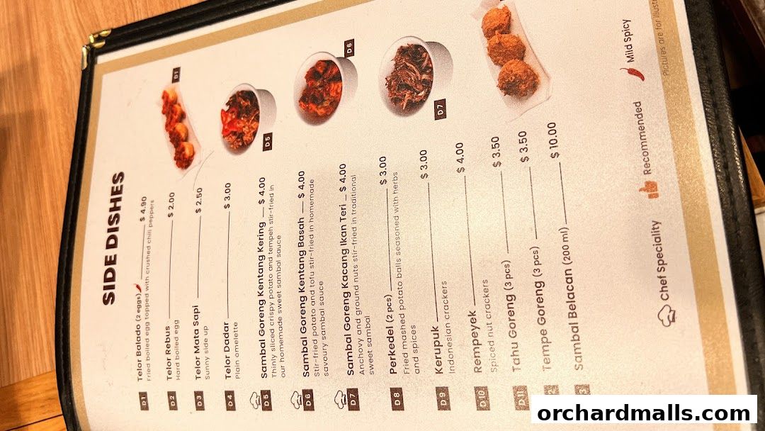 Menu page for Pondok Jawa Timur