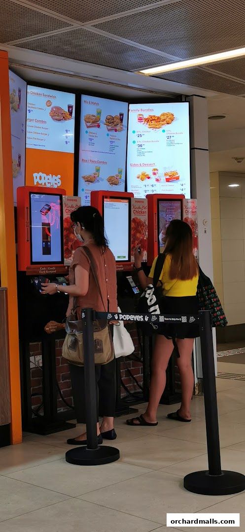 Menu page for Popeyes Orchard Exchange