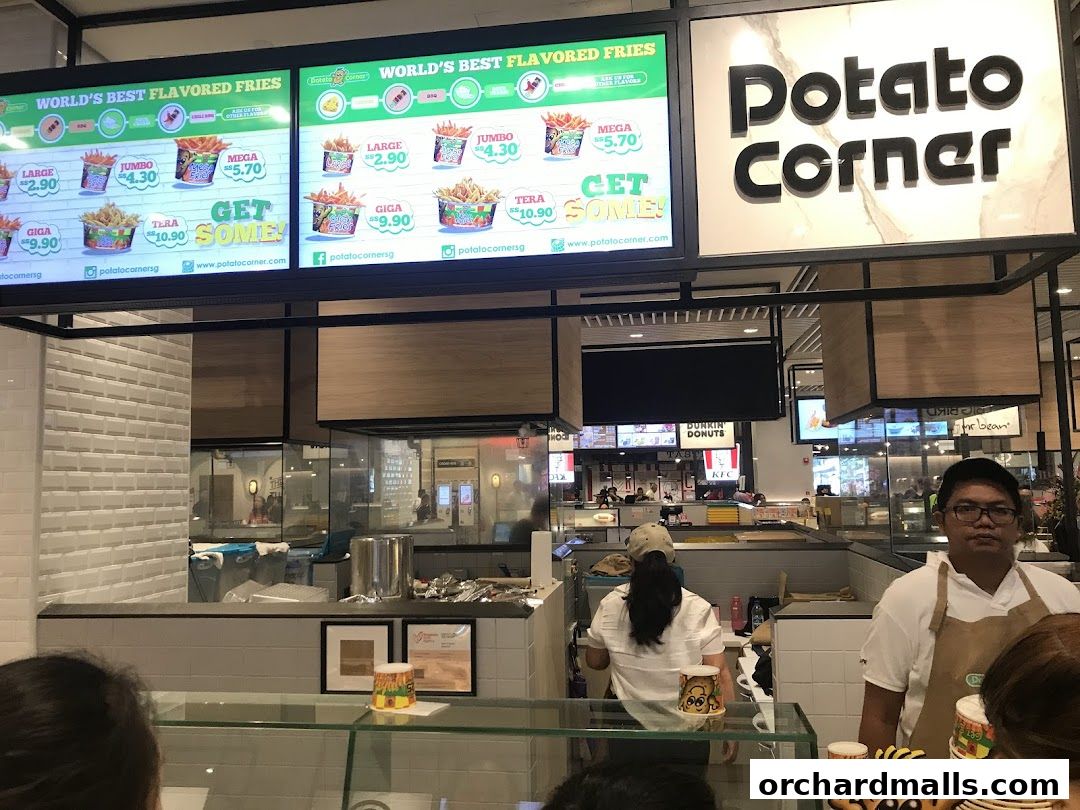 Menu page for Potato Corner