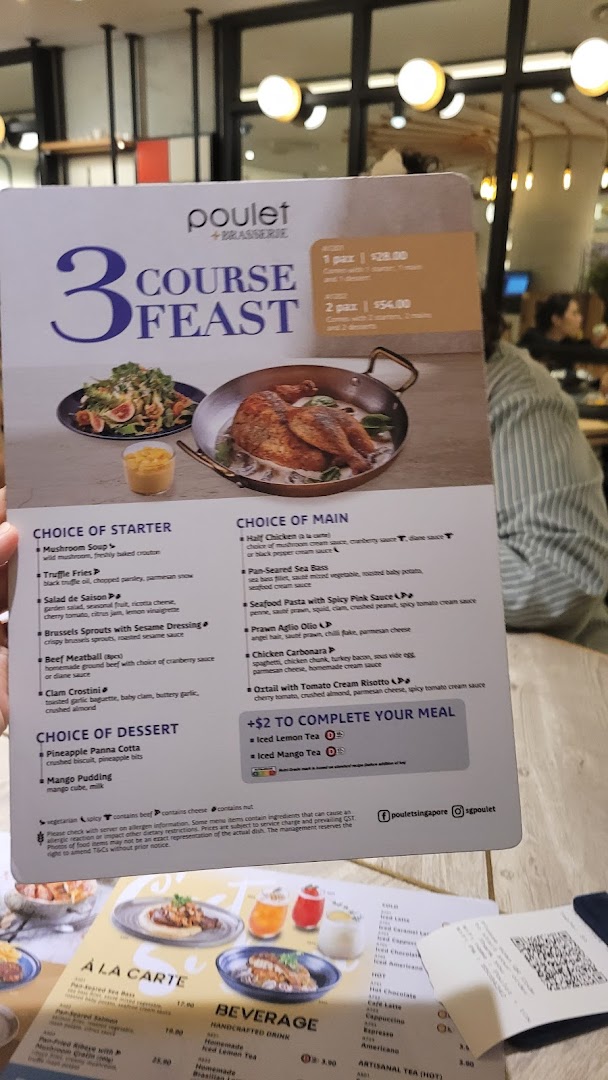 Menu page for Poulet  Brasserie - ION Orchard